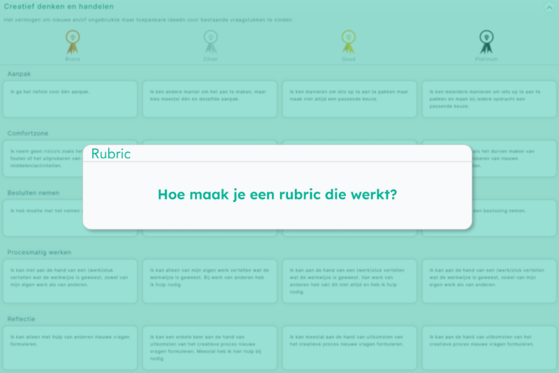 hoe maak je een rubric die werkt?