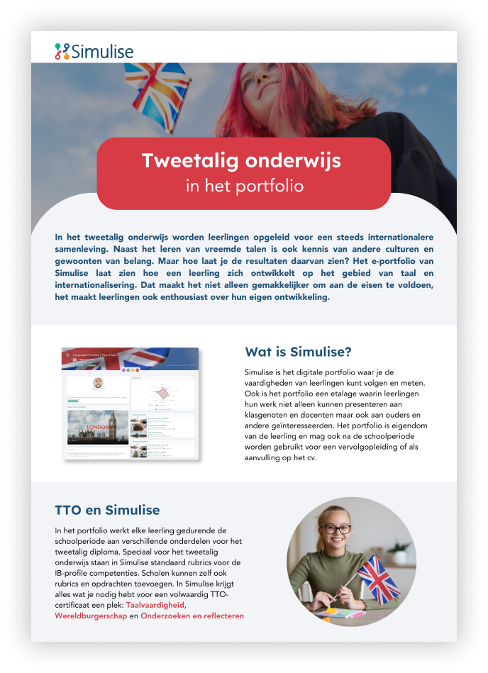 Brochure tweetalig onderwijs
